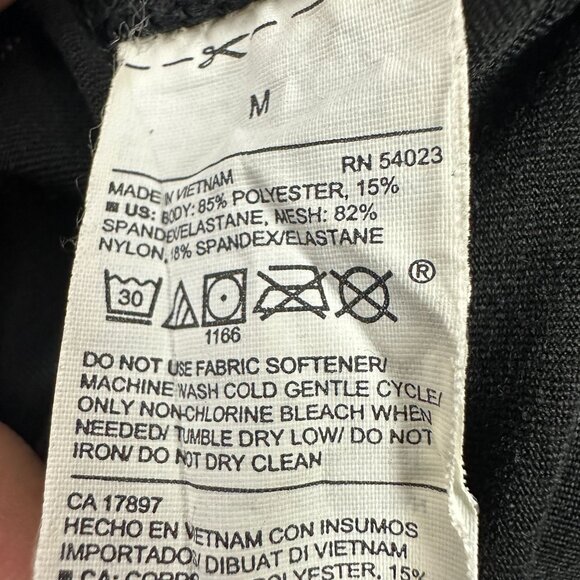 Old Navy Active Go Dry Leggings Womens Medium Black Geometric Print Fitted - Picture 6 of 6